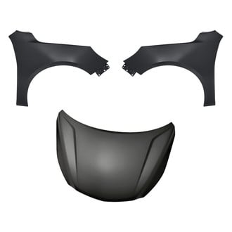 Replacement - 3-Piece (Hood Panel, Front Driver and Passenger Side Fender) (Standard Line)