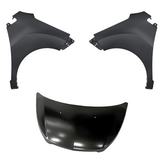 Replacement - 3-Piece (Hood Panel, Front Driver and Passenger Side Fender) (CAPA Certified)