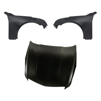 Replacement - 3-Piece (Hood Panel, Front Driver and Passenger Side Fender)