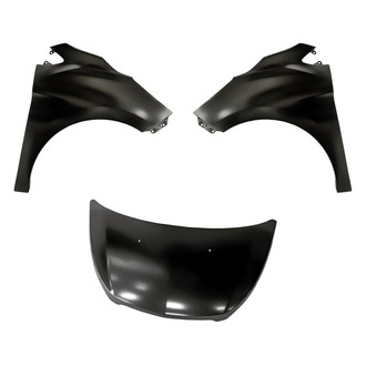 Replacement - 3-Piece (Hood Panel, Front Driver and Passenger Side Fender) (CAPA Certified)