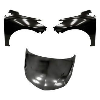 Replacement - 3-Piece (Hood Panel, Front Driver and Passenger Side Fender) (Standard Line)