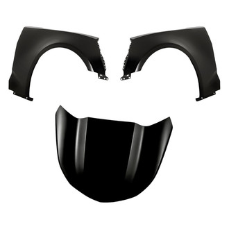 Replacement - 3-Piece (Hood Panel, Front Driver and Passenger Side Fender)