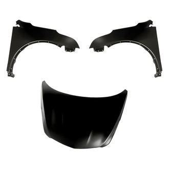 Replacement - 3-Piece (Hood Panel, Front Driver and Passenger Side Fender)