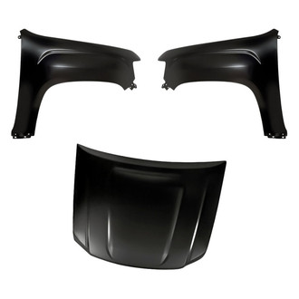 Replacement - 3-Piece (Hood Panel, Front Driver and Passenger Side Fender)