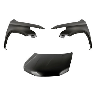 Replacement - 3-Piece (Hood Panel, Front Driver and Passenger Side Fender)
