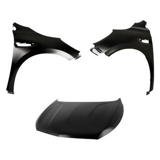 Replacement - 3-Piece (Hood Panel, Front Driver and Passenger Side Fender)