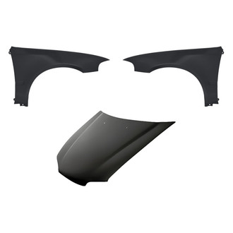 Replacement - 3-Piece (Hood Panel, Front Driver and Passenger Side Fender) (Standard Line)
