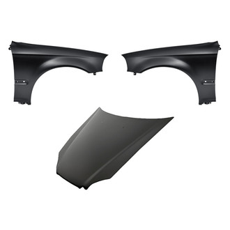 Replacement - 3-Piece (Hood Panel, Front Driver and Passenger Side Fender)