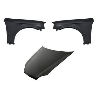 Replacement - 3-Piece (Hood Panel, Front Driver and Passenger Side Fender) (Standard Line)