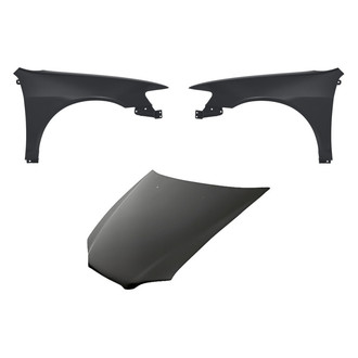 Replacement - 3-Piece (Hood Panel, Front Driver and Passenger Side Fender) (Standard Line)