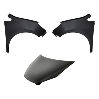 Replacement - 3-Piece (Hood Panel, Front Driver and Passenger Side Fender) (CAPA Certified)