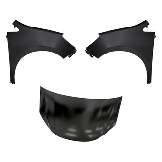 Replacement - 3-Piece (Hood Panel, Front Driver and Passenger Side Fender) (Standard Line)