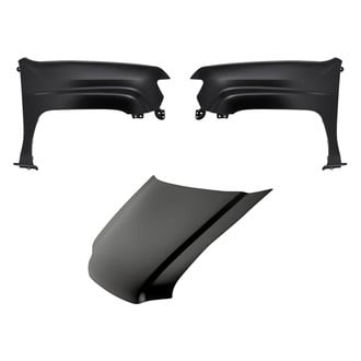 Replacement - 3-Piece (Hood Panel, Front Driver and Passenger Side Fender) (CAPA Certified)