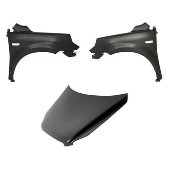 Replacement - 3-Piece (Hood Panel, Front Driver and Passenger Side Fender) (CAPA Certified)