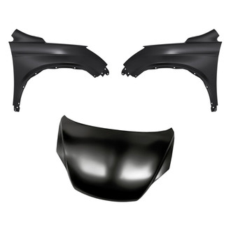 Replacement - 3-Piece (Hood Panel, Front Driver and Passenger Side Fender) (CAPA Certified)