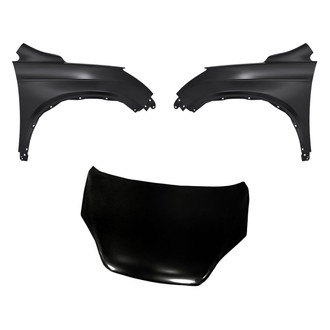 Replacement - 3-Piece (Hood Panel, Front Driver and Passenger Side Fender) (CAPA Certified)