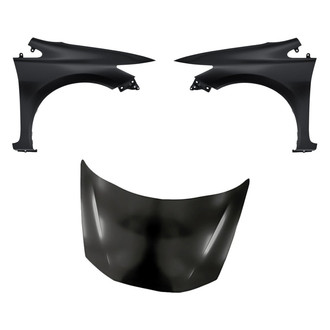 Replacement - 3-Piece (Hood Panel, Front Driver and Passenger Side Fender) (CAPA Certified)