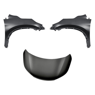 Replacement - 3-Piece (Hood Panel, Front Driver and Passenger Side Fender) (CAPA Certified)