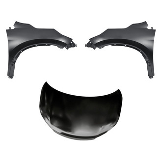 Replacement - 3-Piece (Hood Panel, Front Driver and Passenger Side Fender) (Standard Line)