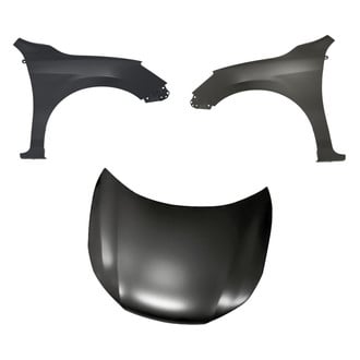 Replacement - 3-Piece (Hood Panel, Front Driver and Passenger Side Fender) (CAPA Certified)