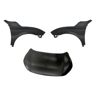 Replacement - 3-Piece (Hood Panel, Front Driver and Passenger Side Fender) (Standard Line)
