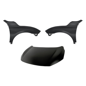 Replacement - 3-Piece (Hood Panel, Front Driver and Passenger Side Fender) (CAPA Certified)