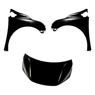 Replacement - 3-Piece (Hood Panel, Front Driver and Passenger Side Fender) (Standard Line)
