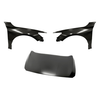 Replacement - 3-Piece (Hood Panel, Front Driver and Passenger Side Fender) (Standard Line)