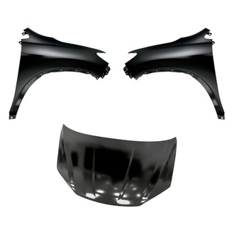 Replacement - 3-Piece (Hood Panel, Front Driver and Passenger Side Fender)