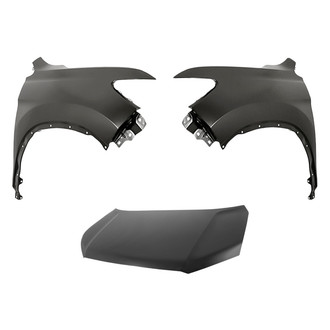 Replacement - 3-Piece (Hood Panel, Front Driver and Passenger Side Fender) (Standard Line)