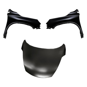 Replacement - 3-Piece (Hood Panel, Front Driver and Passenger Side Fender) (Standard Line)