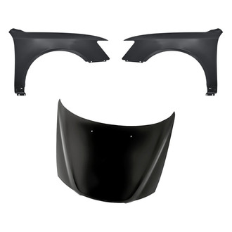 Replacement - 3-Piece (Hood Panel, Front Driver and Passenger Side Fender) (Standard Line)
