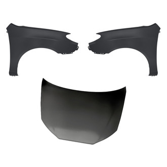 Replacement - 3-Piece (Hood Panel, Front Driver and Passenger Side Fender) (CAPA Certified)