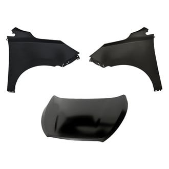 Replacement BNDL-204305 - 3-Piece (Hood Panel, Front Driver and Passenger Side Fender) (CAPA Certified)