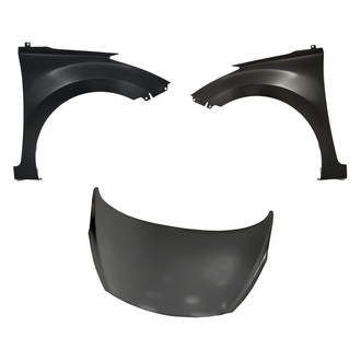 Replacement - 3-Piece (Hood Panel, Front Driver and Passenger Side Fender) (Standard Line)