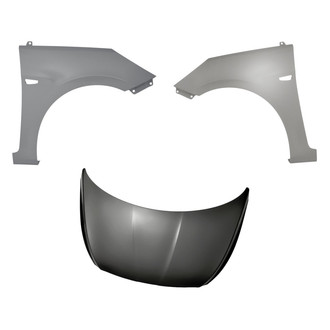 Replacement - 3-Piece (Hood Panel, Front Driver and Passenger Side Fender)