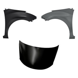 Replacement - 3-Piece (Hood Panel, Front Driver and Passenger Side Fender) (CAPA Certified)