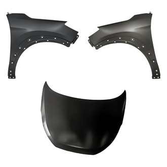 Replacement - 3-Piece (Hood Panel, Front Driver and Passenger Side Fender) (Standard Line)