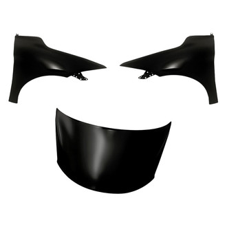Replacement - 3-Piece (Hood Panel, Front Driver and Passenger Side Fender) (CAPA Certified)