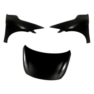 Replacement - 3-Piece (Hood Panel, Front Driver and Passenger Side Fender) (CAPA Certified)