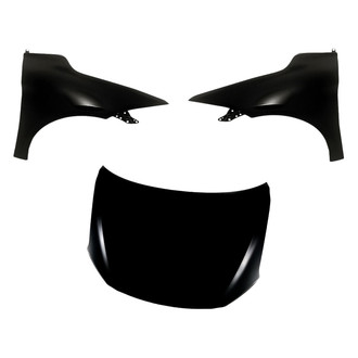 Replacement - 3-Piece (Hood Panel, Front Driver and Passenger Side Fender) (CAPA Certified)