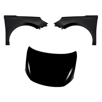 Replacement - 3-Piece (Hood Panel, Front Driver and Passenger Side Fender) (CAPA Certified)