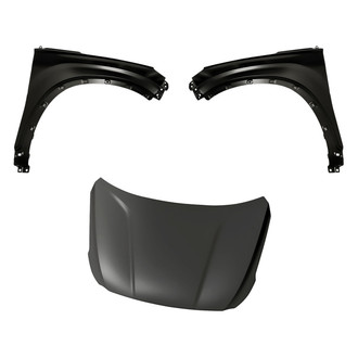 Replacement - 3-Piece (Hood Panel, Front Driver and Passenger Side Fender) (CAPA Certified)