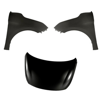 Replacement - 3-Piece (Hood Panel, Front Driver and Passenger Side Fender) (CAPA Certified)