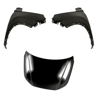 Replacement - 3-Piece (Hood Panel, Front Driver and Passenger Side Fender) (CAPA Certified)