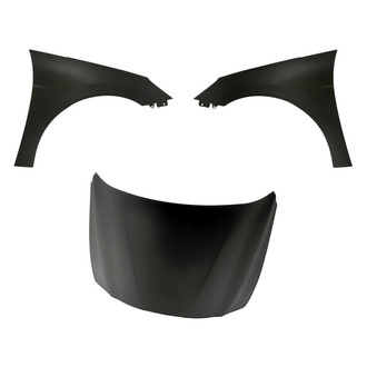 Replacement - 3-Piece (Hood Panel, Front Driver and Passenger Side Fender) (Standard Line)