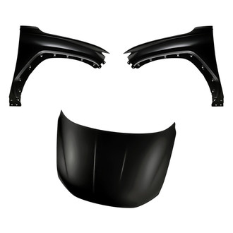 Replacement - 3-Piece (Hood Panel, Front Driver and Passenger Side Fender) (Standard Line)