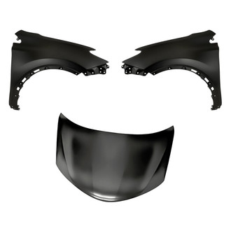 Replacement - 3-Piece (Hood Panel, Front Driver and Passenger Side Fender)