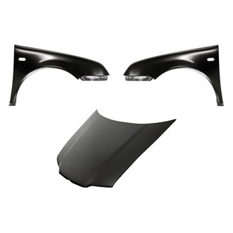 Replacement - 3-Piece (Hood Panel, Front Driver and Passenger Side Fender)
