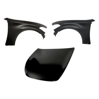 Replacement BNDL-204446 - 3-Piece (Hood Panel, Front Driver and Passenger Side Fender) (CAPA Certified)